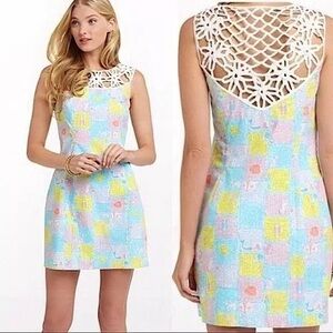 Lilly Pulitzer Written In The Stars Lacina Lace Cut Dress Size 2